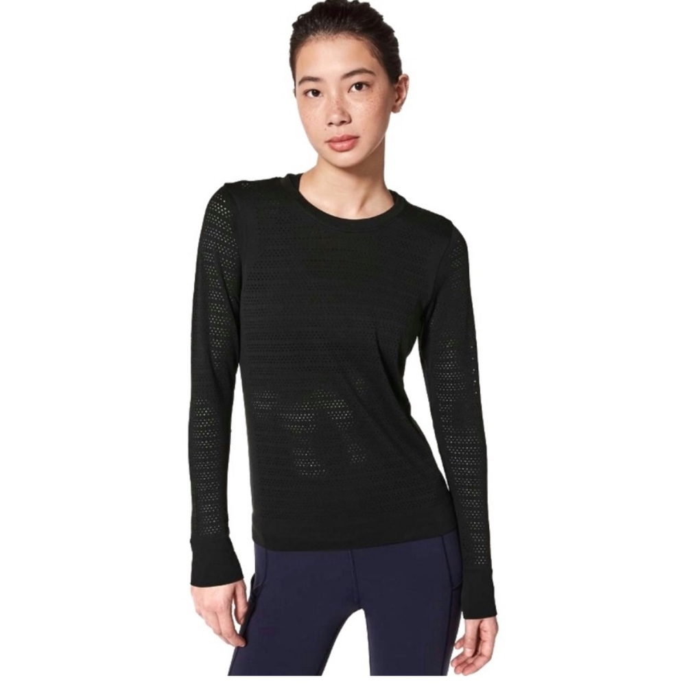 Breeze by LS Black Lulu Lemon Top Size 4